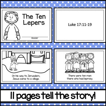 Jesus Heals Ten Men with Leprosy (The Ten Lepers) Emergent Reader