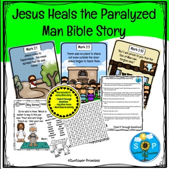 Preview of Jesus Heals the Paralyzed Man Bible Story