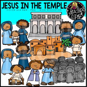 jesus teaching in the temple clip art