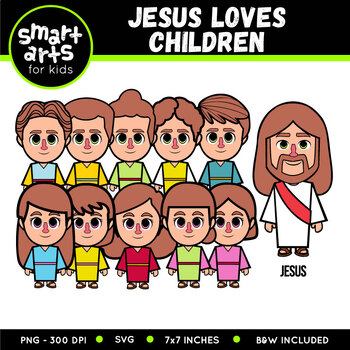 Jesus And Children Clipart Worksheets Teaching Resources Tpt