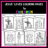 "Jesus is Love" Coloring Pages for Children