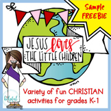 Jesus Loves the Little Children ♥ Sample FREEBIE ♥ Grades K-1