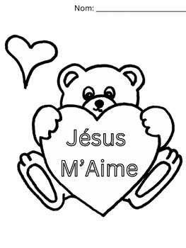 Preview of Jésus M’Aime - La Religion pour la Maternelle