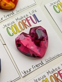 Jesus Makes Life Colorful - Crayon Valentine Freebie