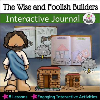 Preview of Jesus' Parable: The Wise and Foolish Builders: Interactive Notebook