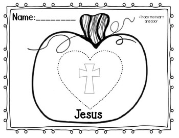 Jesus Pumpkin Coloring By Teacherwholovesjesus Tpt