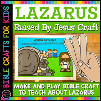 Preview of Jesus Raises Lazarus Craft | Resurrection of Lazarus Bible Craft For Kids