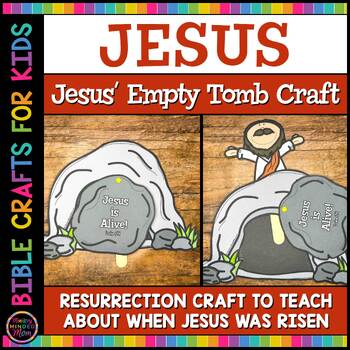 Preview of Jesus Resurrection Craft | Empty Tomb Craft for Christian Easter Sunday School