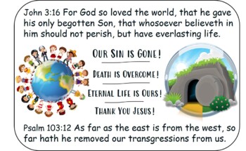 Preview of Jesus Saved Us - Easter Printable