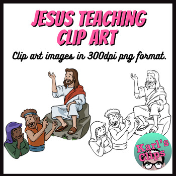 Preview of Jesus Teaching Clip Art