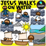 Jesus Walks on Water Clip Art Set {Educlips Clipart}