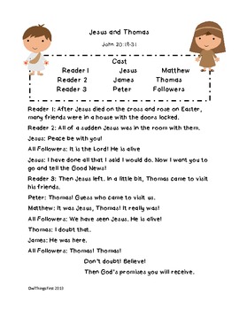 Preview of Jesus and Thomas