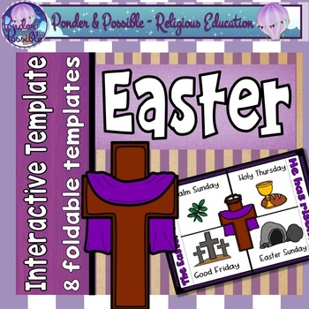 Preview of Easter: The Story of Jesus {Interactive Foldable Templates}