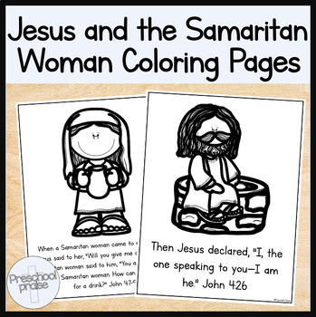 samaritan woman coloring page