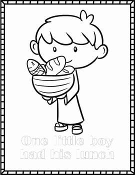 free jesus feeds 5000 coloring pages