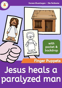 Jesus heals Bartimaues - Biblical story - finger puppets by Die Relitante