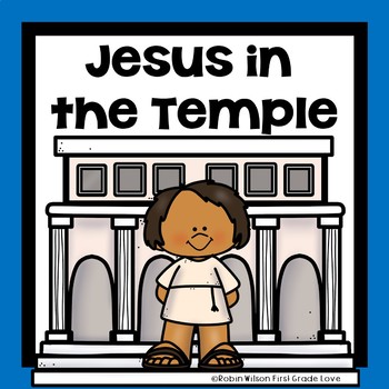 boy jesus in the temple clipart