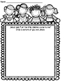 Jesus loves the little children craft and color sheet