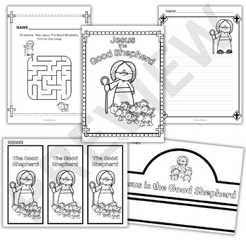 Jesus the Good Shepherd Activity Pack by A Day with Mrs Ray | TPT