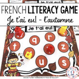 Jeu Je t'ai eu! Automne (FRENCH Fall-themed Literacy Game)