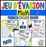 Jeu d'évasion - Math 2   -   French Math Escape Room Games