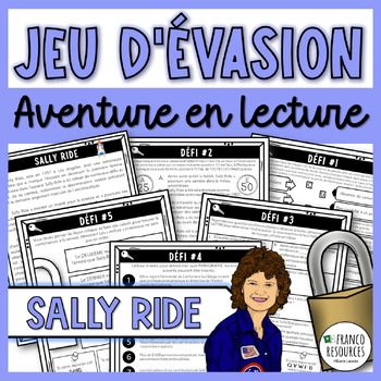 Preview of Jeu d'évasion: Sally Ride, aventure en lecture French escape room