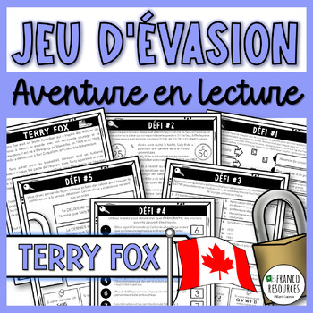 Preview of Jeu d'évasion - Terry Fox - Aventure en lecture French escape room
