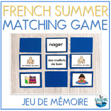 Jeu de mémoire - L' été | FRENCH Summer Memory Game | Fren