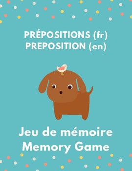 Preview of Jeu de mémoire Memory Game Image mots en français et anglais