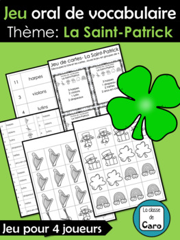 Jeu oral de vocabulaire Thème: La Saint-Patrick