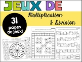 Jeux de Multiplication et Division French Games for math centres