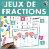 Jeux de fractions - Fractions FRENCH Math Games