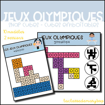 Preview of Jeux olympiques - Snap cubes - Cubes emboîtables FRENCH Summer games