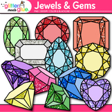Jewel & Gemstone Clipart: Colorful Rainbow Pirate Treasure