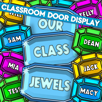 Preview of Jewels Classroom Door/Bulletin Board Display