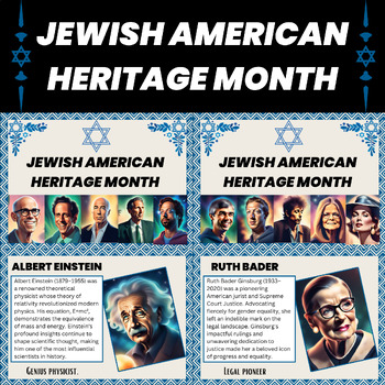 Preview of Jewish American Heritage Month Bulletin Board