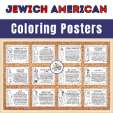 Jewish American Heritage Month Coloring Posters