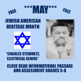 Jewish American Heritage Month (May): Informational Passag