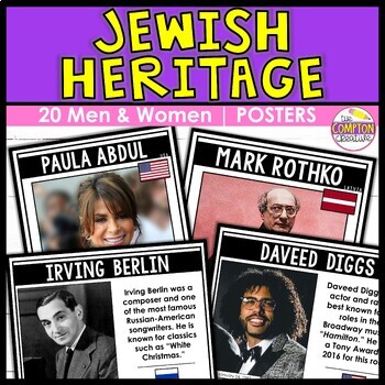 Preview of Jewish American Heritage Month Posters | Well-Known, Lesser-Known, Modern