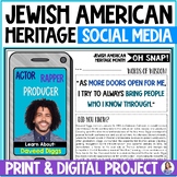 Jewish American Heritage Month Research Activities - Socia