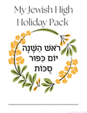 Jewish Holiday Activity Pack Hebrew SCRIPT and CURSIVE PDF