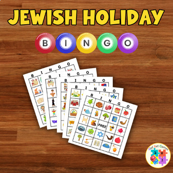 Preview of Jewish Holiday Picture BINGO Bundle