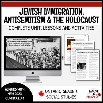 Preview of Jewish Immigration, Antisemitism & The Holocaust| Ontario Grade 6 Social Studies