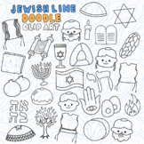 Jewish Line Art Doodle Clip Art