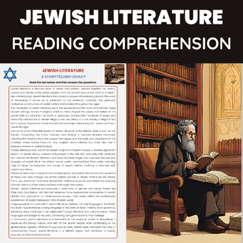 Preview of Jewish Literature Reading Comprehension | Yiddish and Holocaust Literature