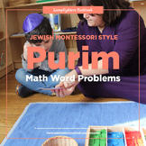 Jewish Montessori Style Purim Math Word Problems
