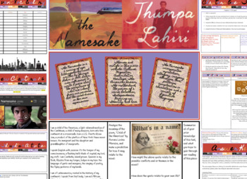 Preview of Jhumpa Lahiri's The Namesake Novel Study and Answer Key 
