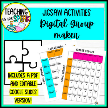 Preview of Jigsaw Activity Group Creator