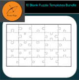 9 Pieces Blank Puzzle - Have Fun Teaching