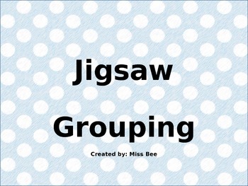 Preview of Jigsaw Grouping